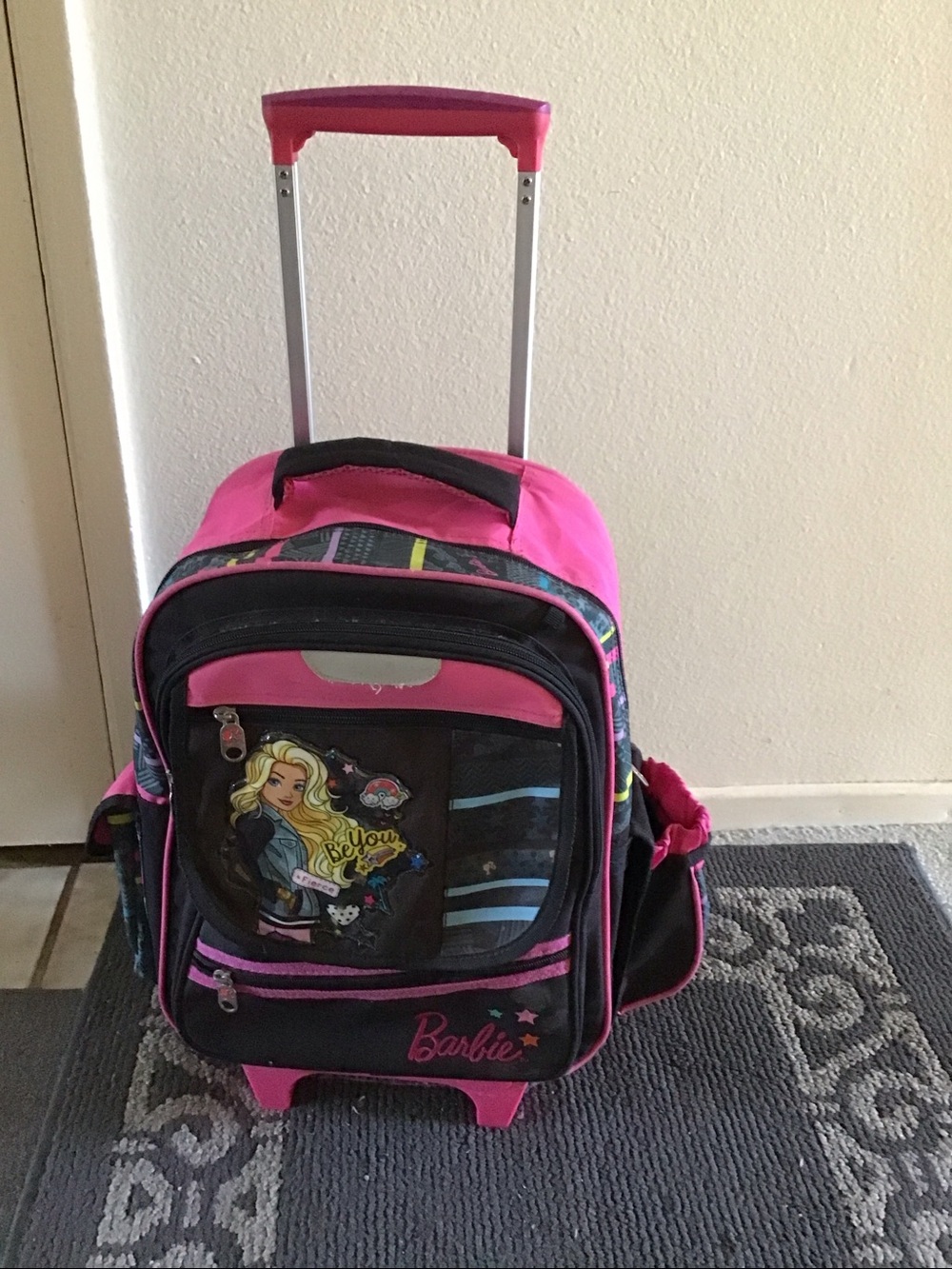 Barbie Rolling backpack/luggage.  Great condition